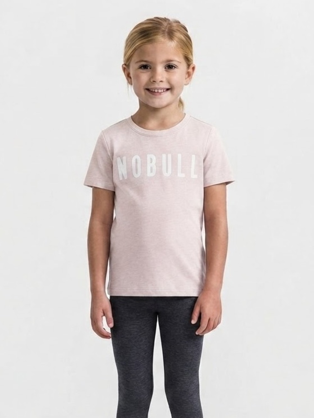 NWT NOBULL Unisex Kid’s Tee - Small - Dusty Rose Pink